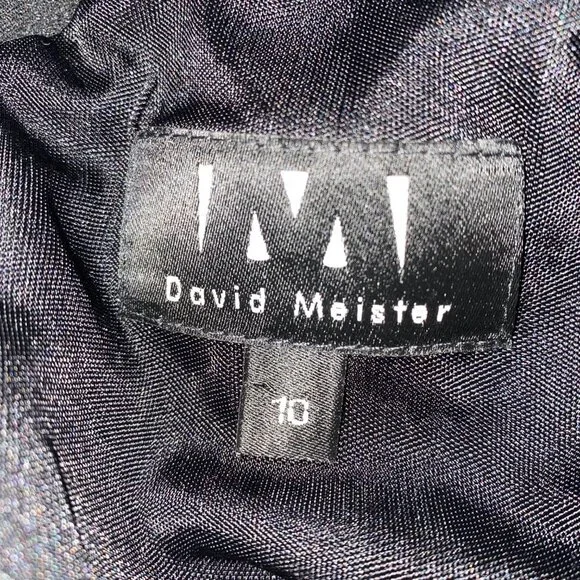 David Meister Women Little Black Dress - Jersey sz 10 - Picture 5 of 5